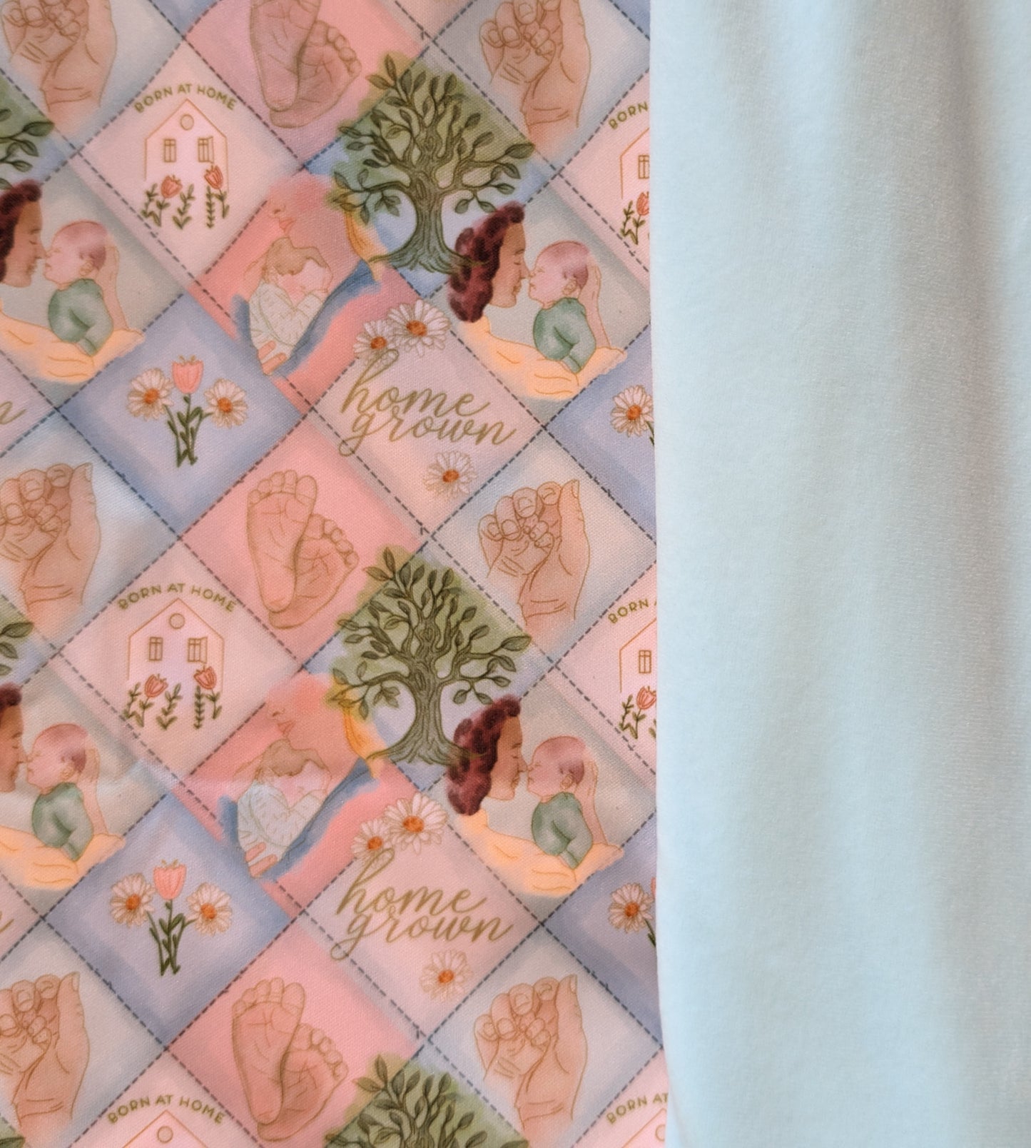 Home Grown and Born At Home PUL-Over Fleece Cover