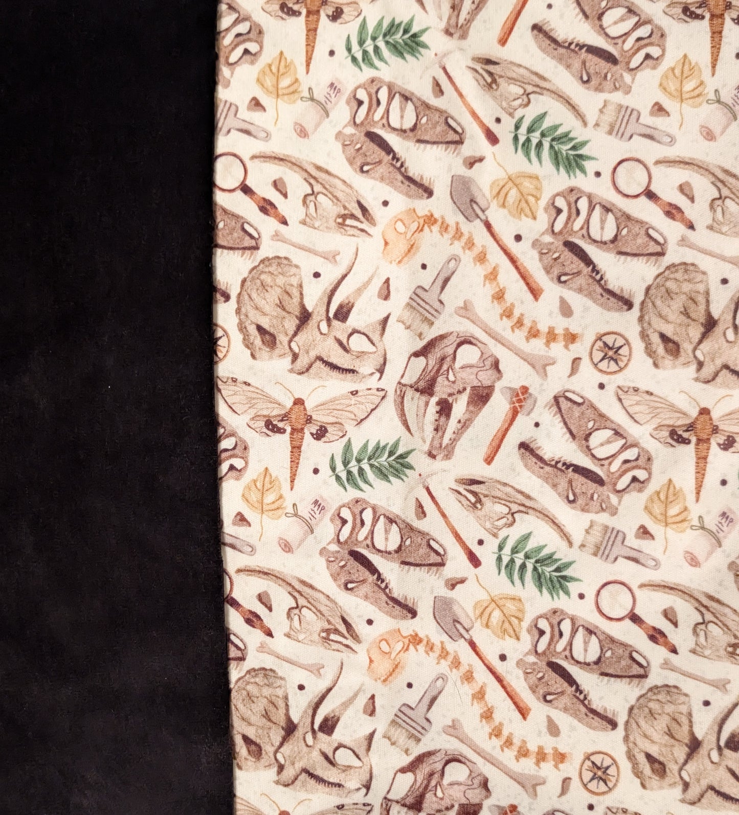 Fossils Print PUL-Over Fleece Cover
