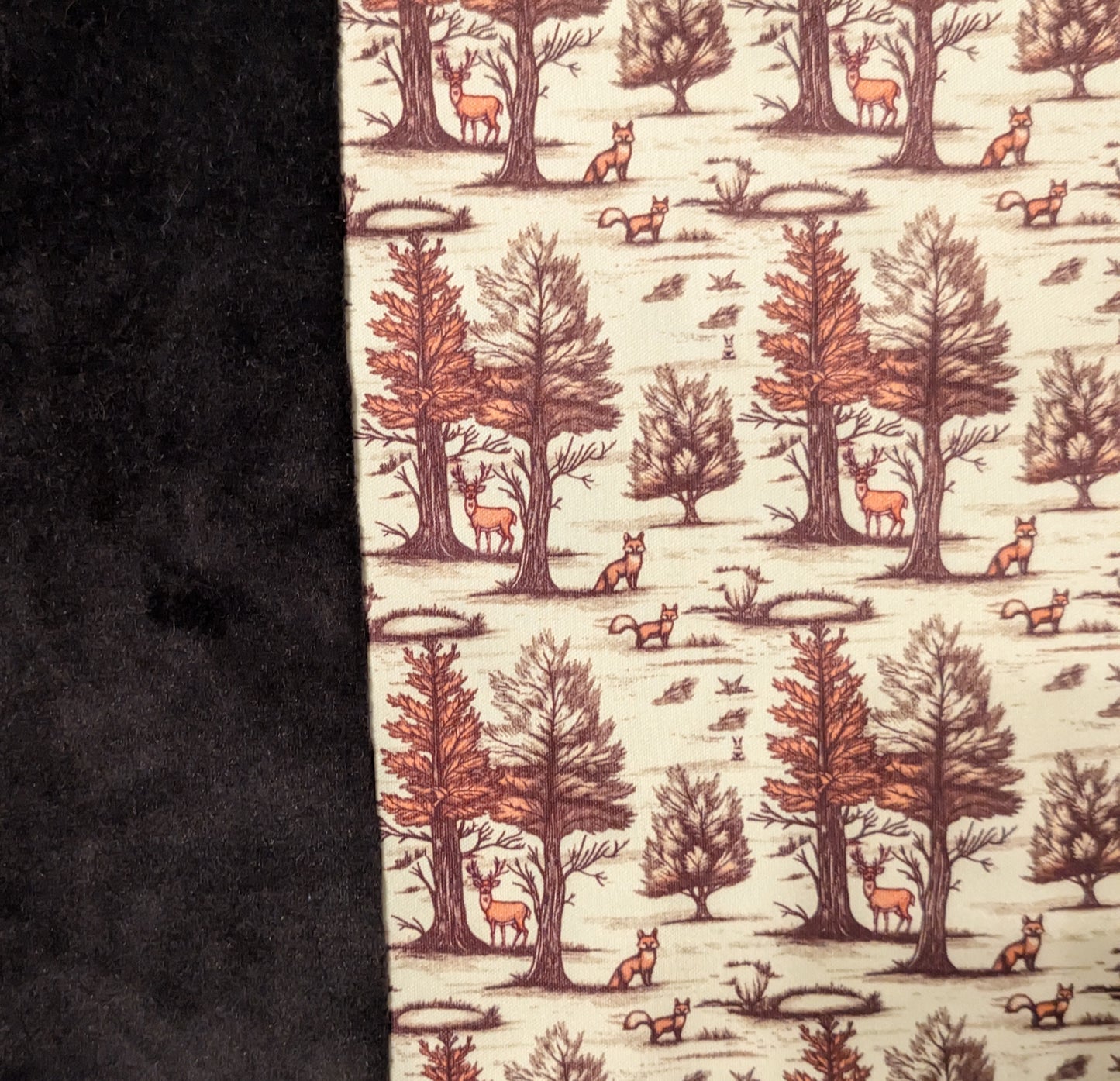 Autumn Animal Forest PUL-Over Fleece Cover