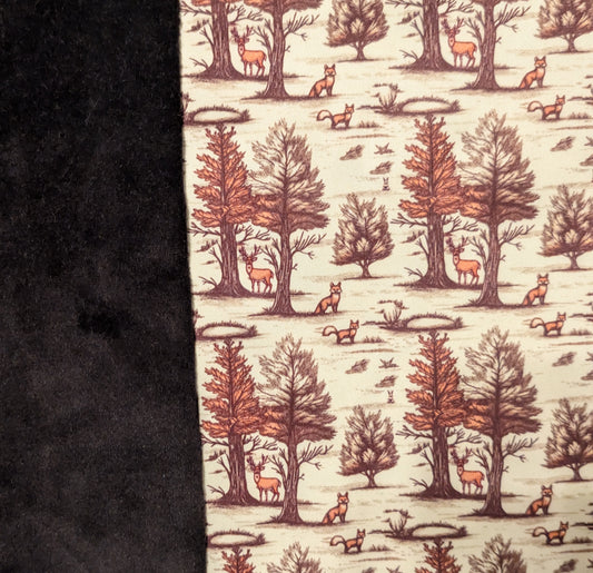 Autumn Animal Forest PUL-Over Fleece Cover