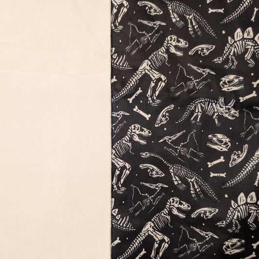 Dino Bones Print PUL-Over Fleece Cover