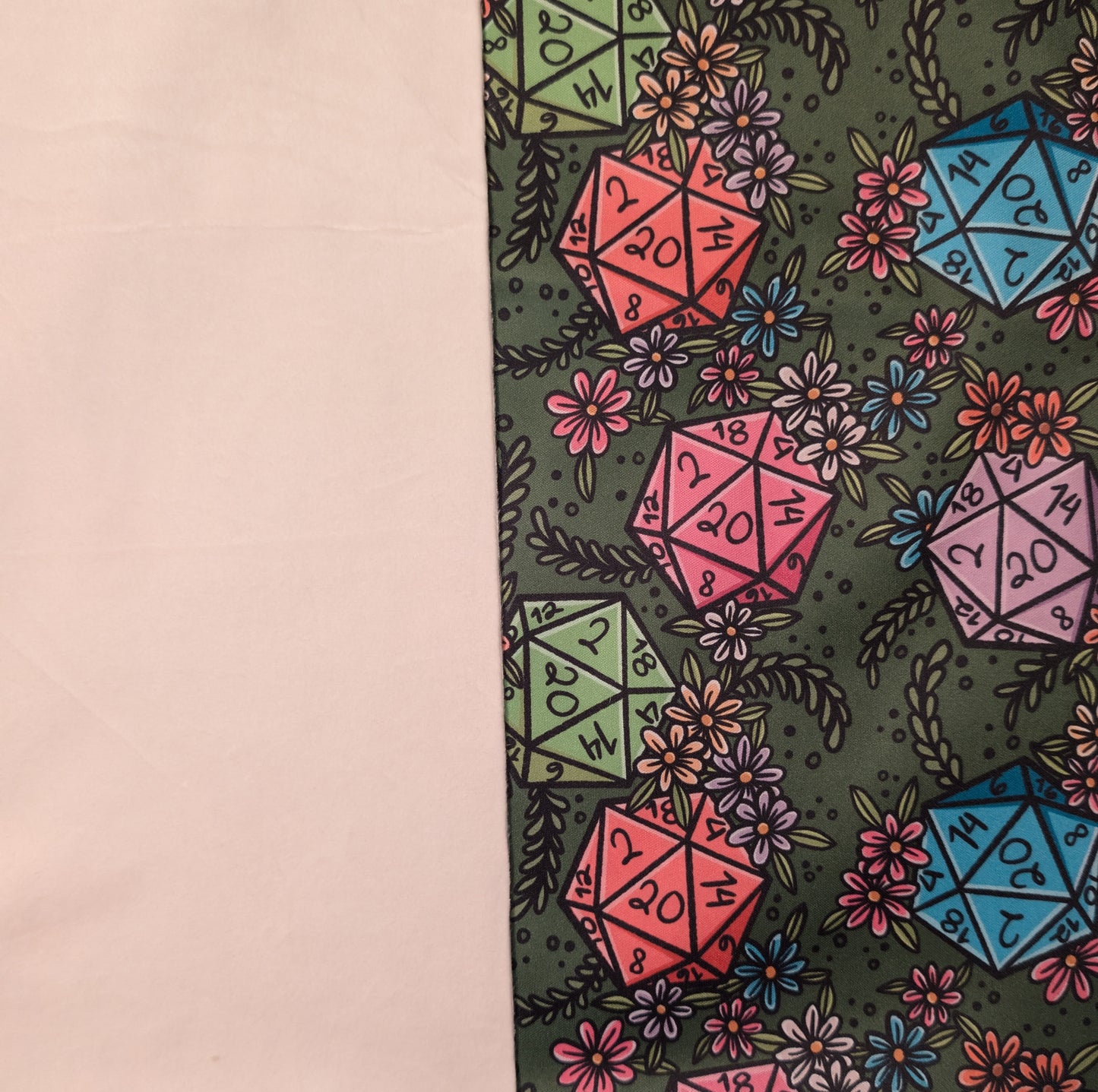 D&D Dice PUL-Over Fleece Cover