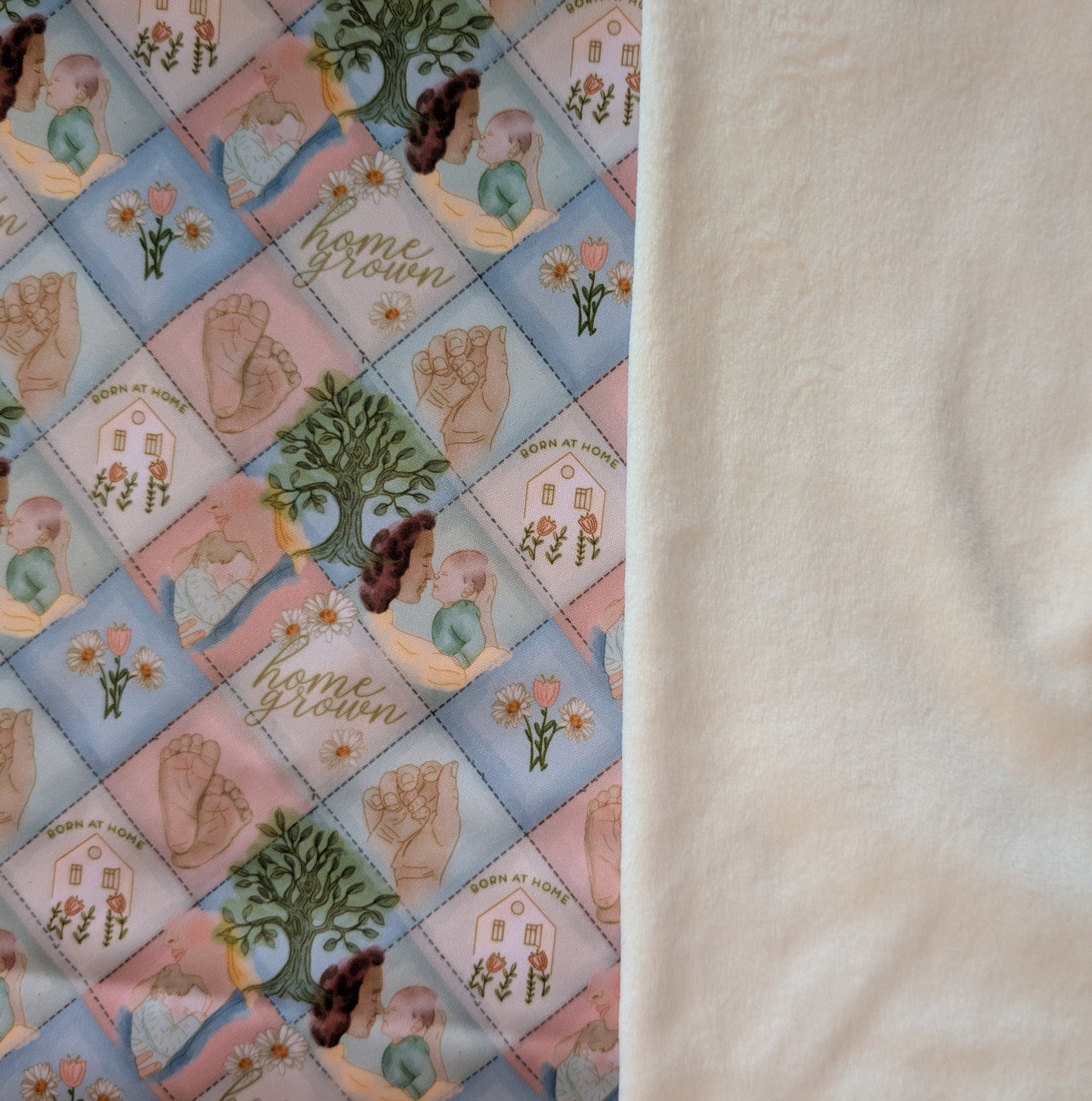 Home Grown and Born At Home PUL-Over Fleece Cover