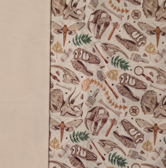 Fossils Print PUL-Over Fleece Cover