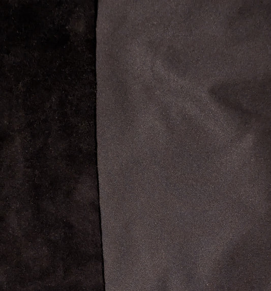 Solid Black PUL-Over Fleece Cover