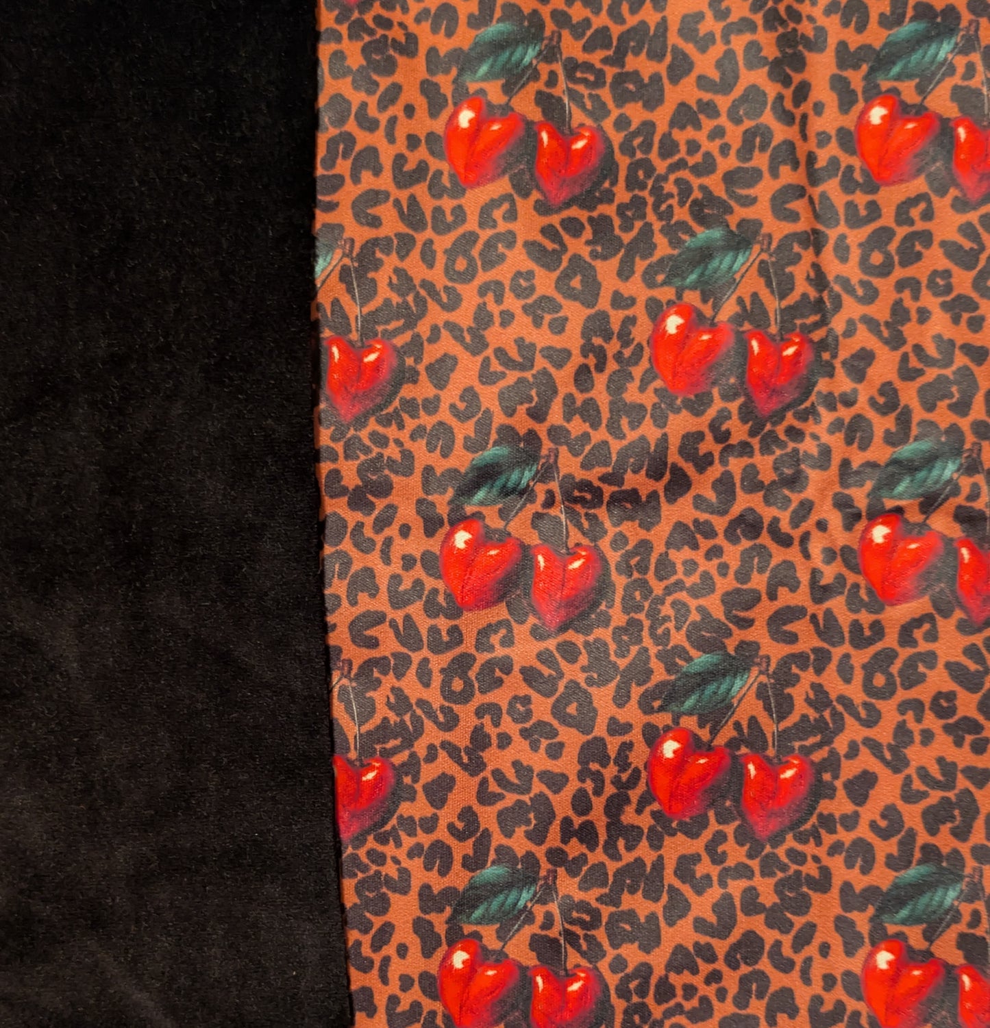 Cherry Cheetah Print PUL-Over Fleece Cover