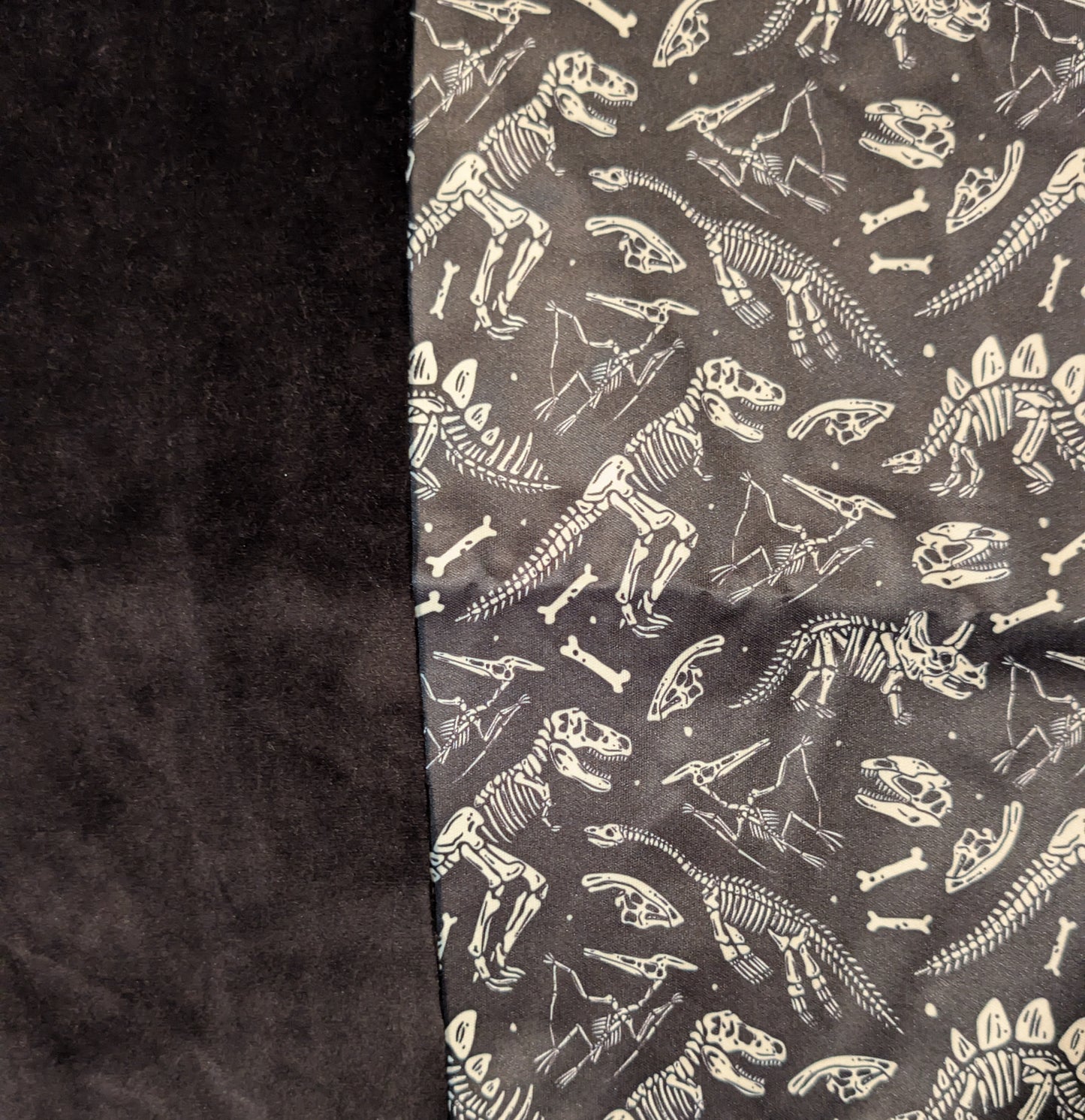 Dino Bones Print PUL-Over Fleece Cover