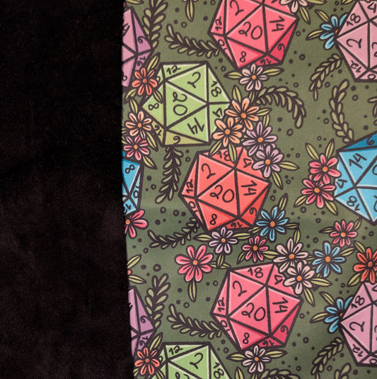 D&D Dice PUL-Over Fleece Cover