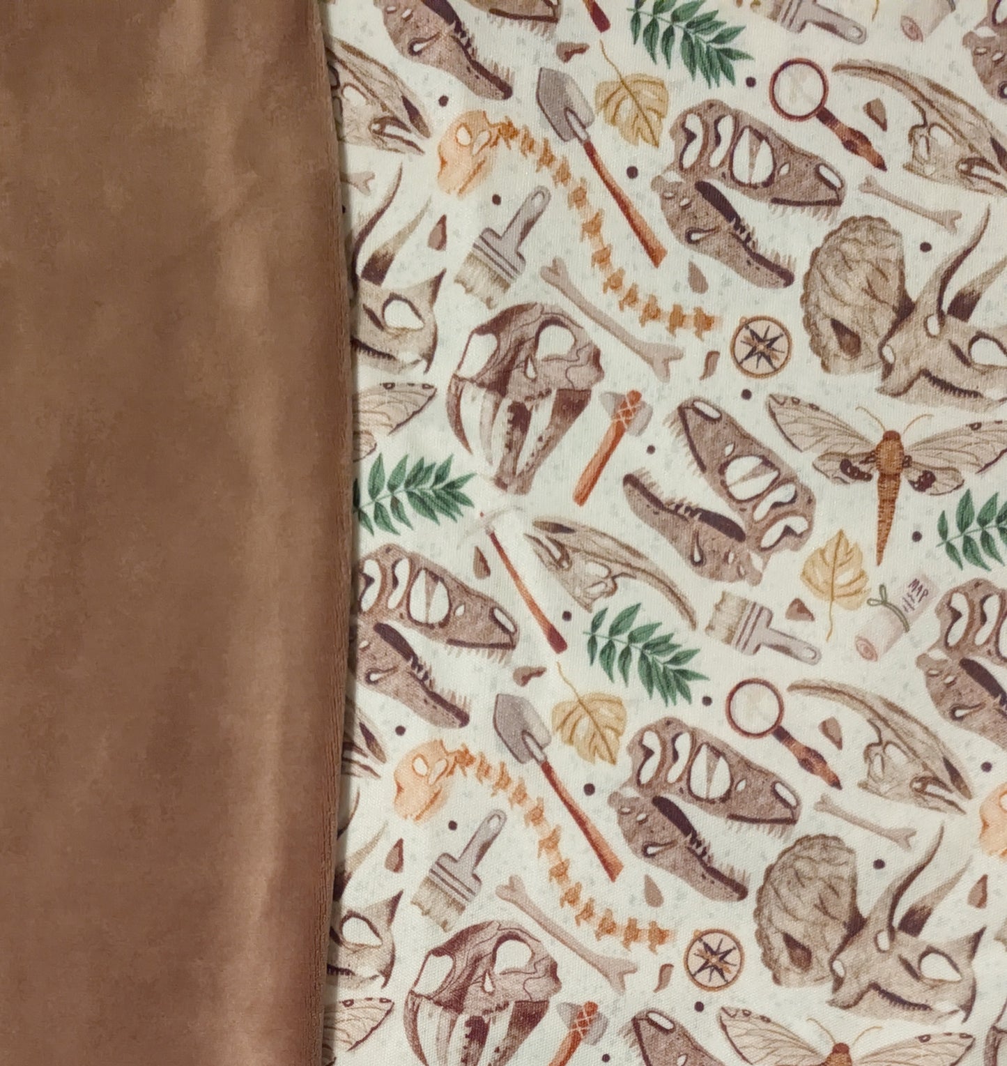 Fossils Print PUL-Over Fleece Cover