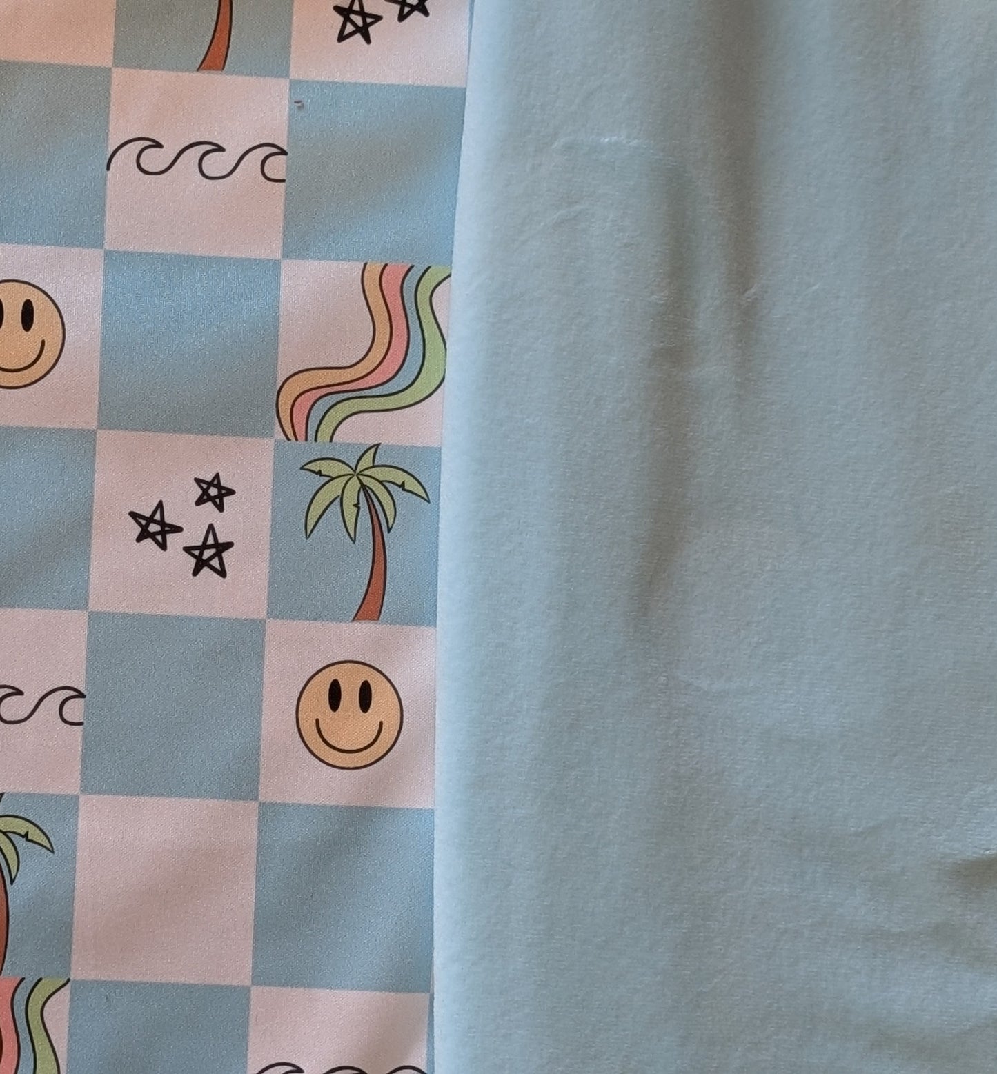 Checkered Beach PUL-Over Fleece Cover