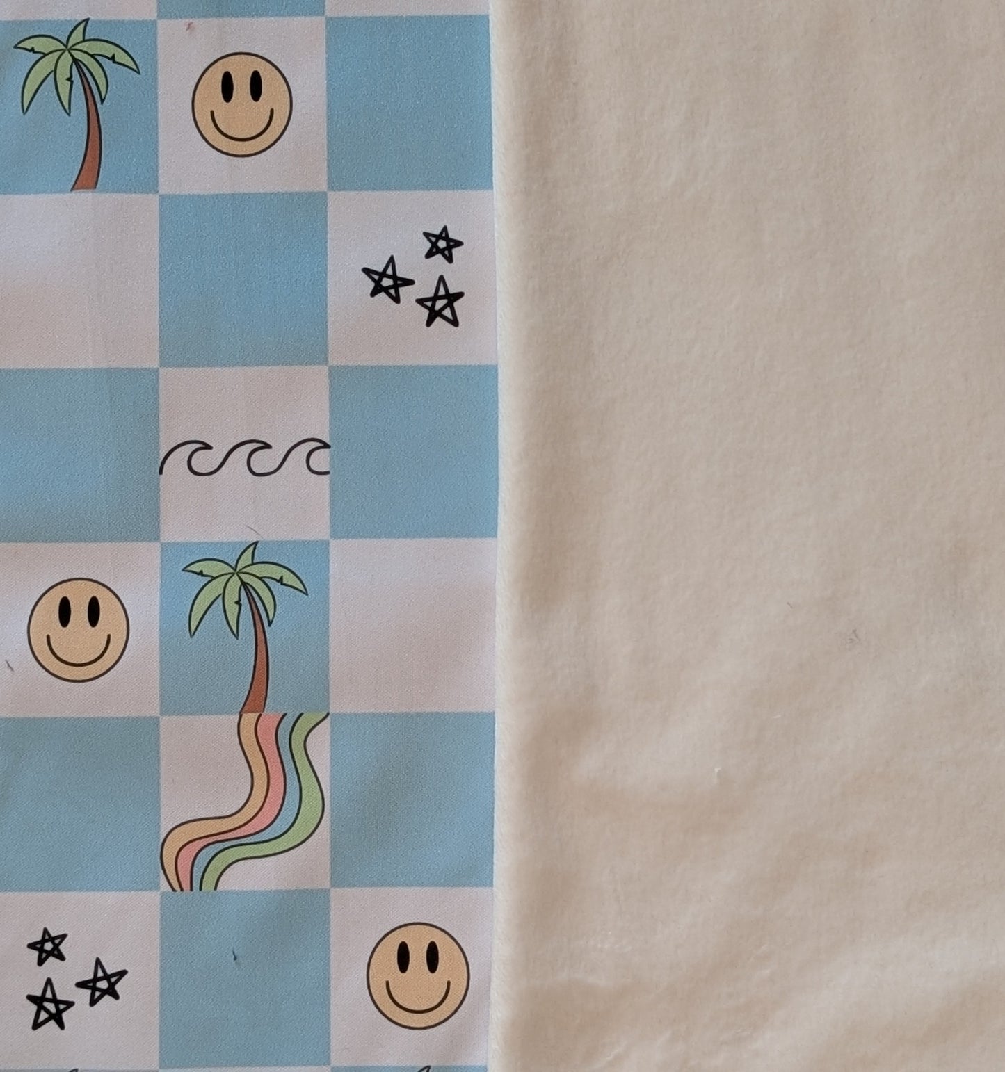 Checkered Beach PUL-Over Fleece Cover