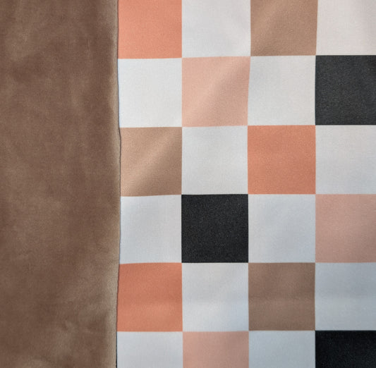 Fall Checkered PUL-Over Fleece Cover