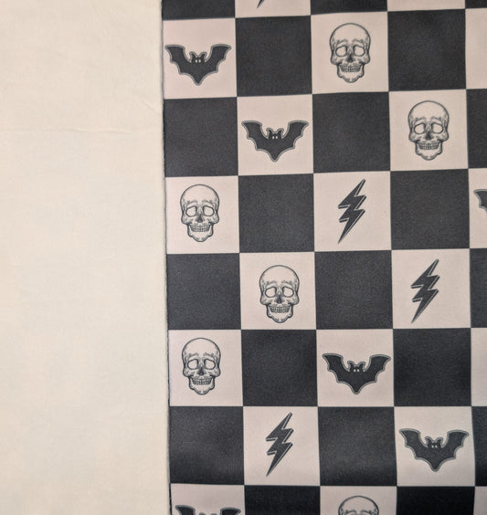 Bats and Bones PUL-Over Fleece Cover