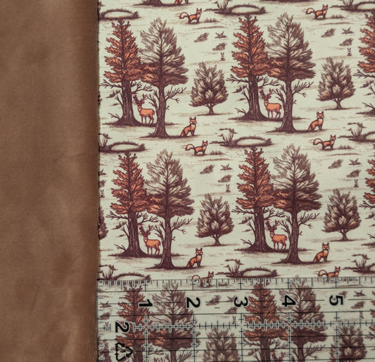 Autumn Animal Forest PUL-Over Fleece Cover