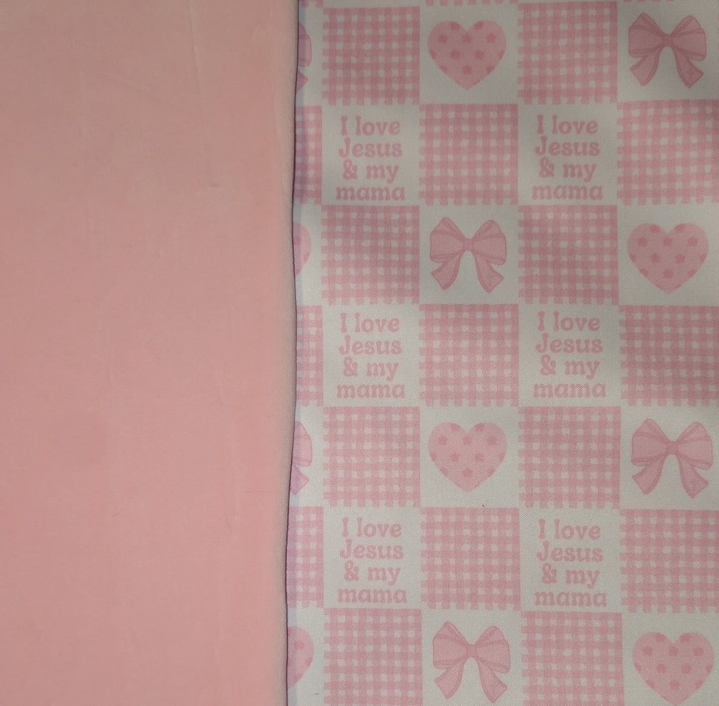 I Love Jesus & My Mama PUL-Over Fleece Cover