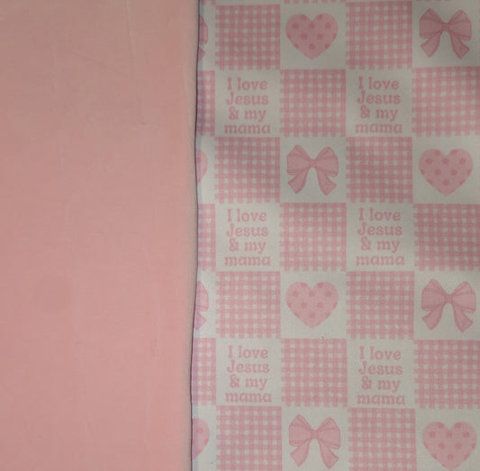 I Love Jesus & My Mama PUL-Over Fleece Cover