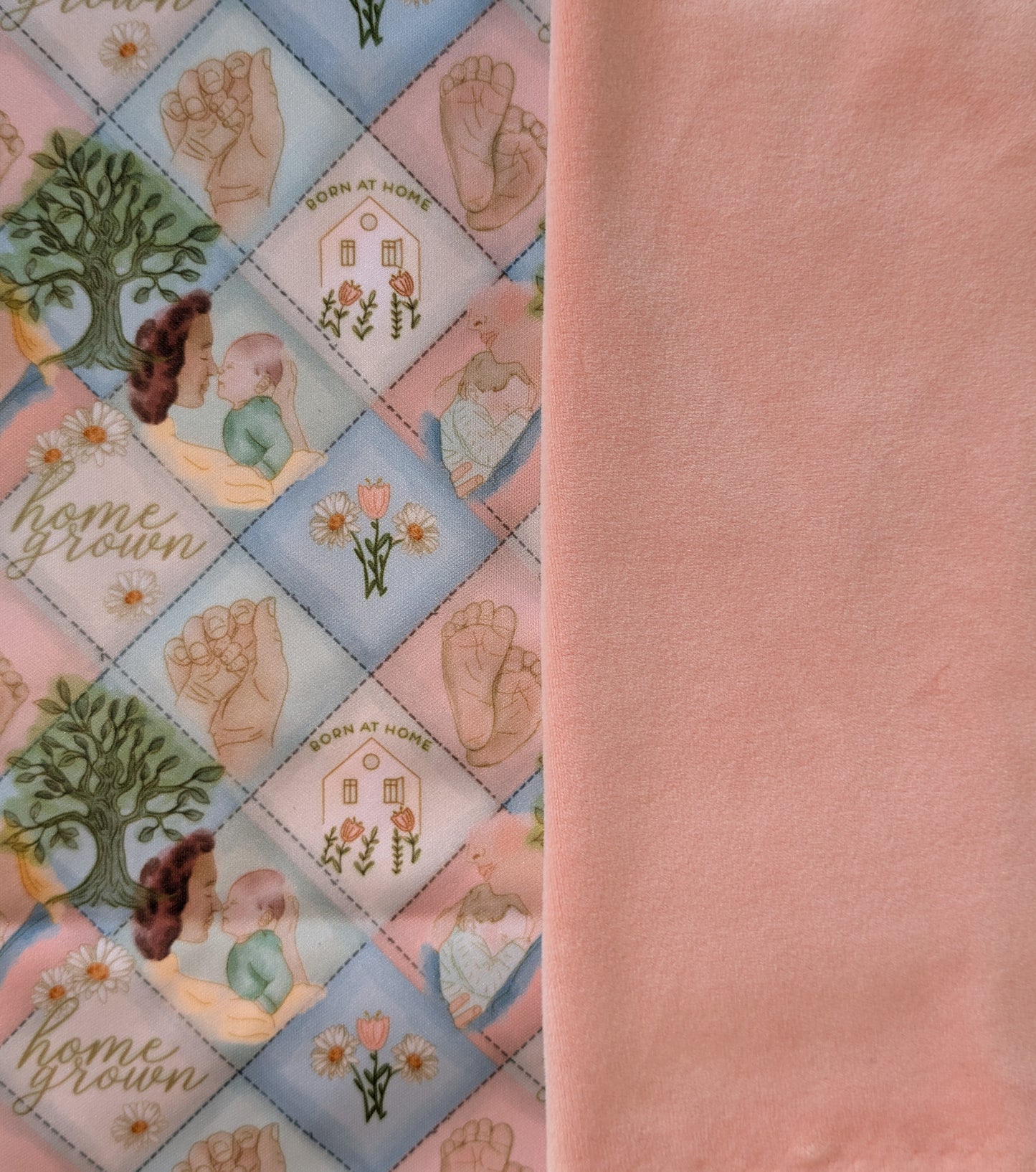 Home Grown and Born At Home PUL-Over Fleece Cover