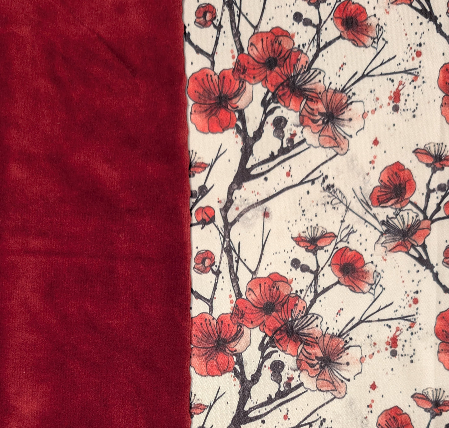 Cherry Blossoms PUL-Over Fleece Cover